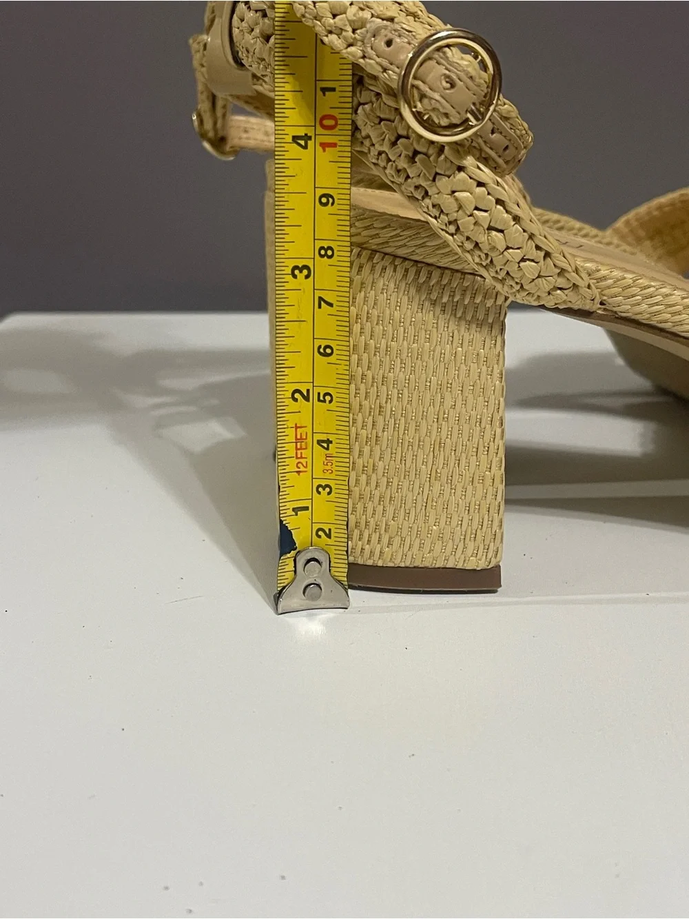 J. Crew Woven Platform Ankle-Strap Open Toe Heels